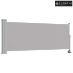 Uvlačiva bočna tenda za terasu 100 x 300 cm siva