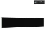 Uvlačiva bočna tenda za terasu 100 x 514 cm crna