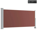Uvlačiva bočna tenda za terasu 120 x 300 cm smeđa - Smeđa 120 x 300 cm