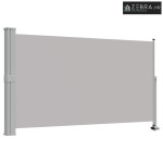 Uvlačiva bočna tenda za terasu 140 x 300 cm siva - Siva 140 x 300 cm