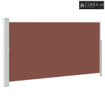 Uvlačiva bočna tenda za terasu 160 x 300 cm smeđa - Smeđa 160 x 300 cm