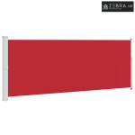 Uvlačiva bočna tenda za terasu 180 x 500 cm crvena - Crvena 180 x 500