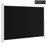 Uvlačiva bočna tenda za terasu 200 x 314 cm crna - Crna 200 x 300 cm