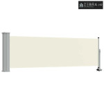 Uvlačiva bočna tenda za terasu 80 x 300 cm krem
