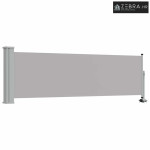 Uvlačiva bočna tenda za terasu 80 x 300 cm siva