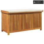 Vanjska kutija za jastuke 113x50x60,5 cm masivno drvo bagrema - Krem b