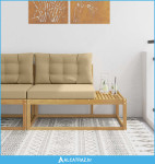 Vanjski krajnji kauč Bijela 115 x 83 x 73 cm Poliester - NOVO