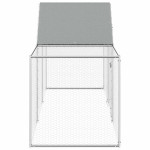 vidaXL Kokošinjac od pocinčanog čelika 3 x 1 x 1,5 m（144559）