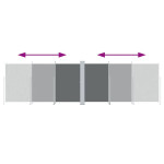 vidaXL Uvlačiva bočna tenda antracit 180 x 600 cm（318002）