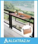 Viseći stol za balkon, sklopivi stol za balkonsku ogradu 15 x 39 inča,