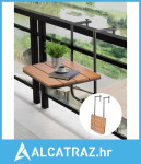 Viseći stol za balkon, sklopivi stol za balkonsku ogradu 25 x 24 inča,