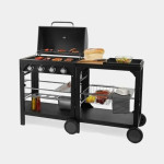 VonHaus Modularna vanjska kuhinja s plinskim roštiljem 4 plamenika BBQ