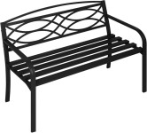 vrtna klupa metalna crna