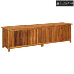 Vrtna kutija za pohranu 200 x 50 x 58 cm masivno bagremovo drvo