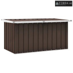 Vrtna kutija za pohranu smeđa 129x67x65 cm - Smeđa 129 x 67 x 65 cm