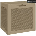 Vrtna kutija za pohranu svjetlosmeđa 55,5x43x53 cm polipropilen - Svje