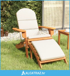 Vrtna stolica Adirondack s osloncem za noge od drva bagrema - NOVO