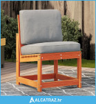 Vrtna stolica voštano smeđa 50,5x55x77 cm od masivne borovine - NOVO