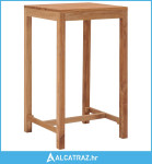 Vrtni barski stol 60 x 60 x 105 cm od masivne tikovine - NOVO