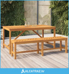 Vrtni blagovaonski stol 150 x 90 x 74 cm masivno bagremovo drvo - NOVO