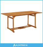 Vrtni blagovaonski stol 180 x 90 x 75 cm masivno bagremovo drvo - NOVO