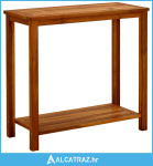 Vrtni konzolni stol 80 x 35 x 75 cm od masivnog bagremovog drva - NOVO