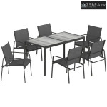 Vrtni namještaj, garnitura za sjedenje 150 x 80 cm, stol sa 6 prozračn