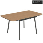 Vrtni stol 140 x 80 cm za 6 osoba, vanjski blagovaonski stol otporan n