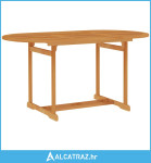 Vrtni stol 150 x 90 x 75 cm od masivne tikovine - NOVO