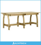 Vrtni stol 220 x 74 x 75 cm od impregnirane borovine - NOVO