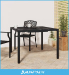 Vrtni stol antracit 100x100x72 cm čelični - NOVO