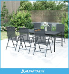 Vrtni stol antracit 200 x 100 x 72 cm od čelične mreže - NOVO