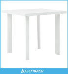Vrtni stol bijeli 80 x 75 x 72 cm plastični - NOVO
