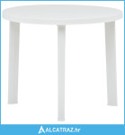 Vrtni stol bijeli 89 cm plastični - NOVO