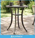 Vrtni stol brončani Ø48x53 cm od lijevanog aluminija - NOVO