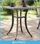 Vrtni stol brončani 53 x 53 x 53 cm od lijevanog aluminija - NOVO