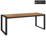 Vrtni stol s U-nogama 200 x 90 x 75 cm od masivnog drva bagrema - 200