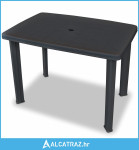 Vrtni stol od plastike antracit 101 x 68 x 72 cm - NOVO