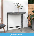 Vrtni stol sivi 80 x 50 x 75 cm od poliratana - NOVO