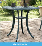 Vrtni stol zeleni 53 x 53 x 53 cm od lijevanog aluminija - NOVO
