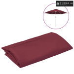 Zamjenska tkanina za vrtni suncobran bordo 300 cm - Bordo crvena