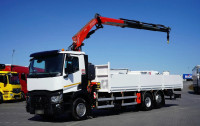 Renault C 430 6x2 Euro 6 sandučar s HDS-om Fassi F195, rotatorom i dal