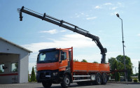 Renault C 430 6x4, platforma 6,8 m s kranom HIAB 188 ES-4, doseg 12,5