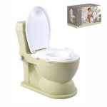 KAHLICA DJEČJA WC ŠKOLJKA XL 2u1 SA ZVUKOM I SVJETLOM ZELENO-BIJELA 45