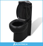 Keramička toaletna školjka kutna crna - NOVO
