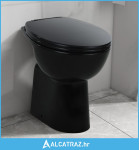 Toaletna školjka bez ruba 7 cm viša keramička crna - NOVO