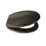 Wc sjedalo mdf - izgled tamnog drva s mekim zatvaranjem