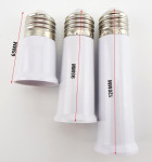 Adapter grlo E27 na E27, klasične LED Halogen žarulje 65mm 95mm 120mm