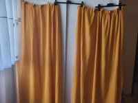 Narančaste zavjese (125x130 cm), 2 komada poklanjam