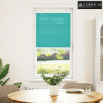 Plisirana zavjesa petrolej zelena 60x100 cm Širina tkanine 59,4 cm Pol